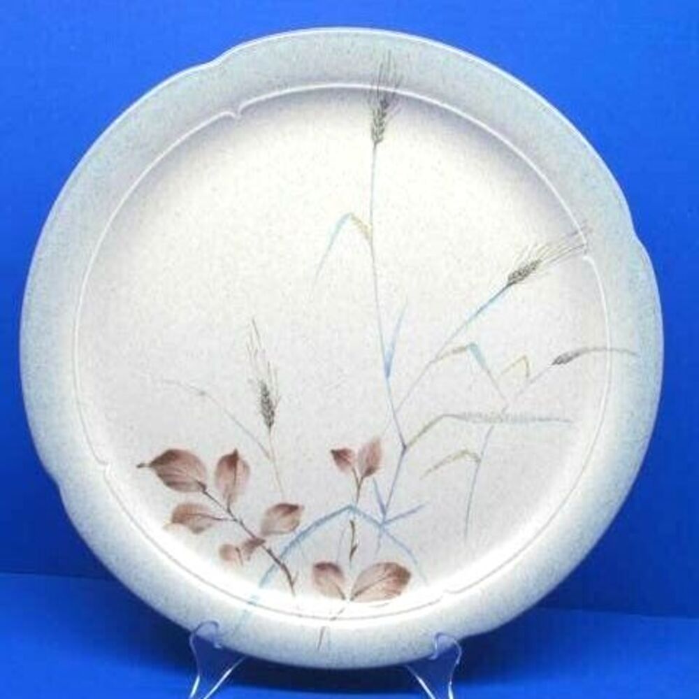 Mikasa Stonekraft DK 501 Vintage Autumn Wheat 12.5" Platter Chop Plate